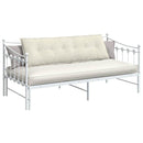 Rygpude Creme 160 x 50 cm Velourstof