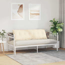 Rygpude Creme 160 x 50 cm Velourstof