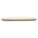 Rygpude Creme 160 x 50 cm Velourstof