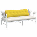 Rygpude Lys Gul 180 x 19 x 50 cm Stof