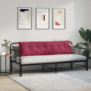 Rygpude Vinrød 180 x 50 cm Velourstof