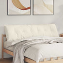 Rygpude Creme 180 x 50 cm Velourstof