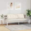 Rygpude Creme 180 x 50 cm Velourstof