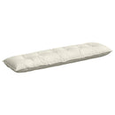 Rygpude Creme 180 x 50 cm Velourstof
