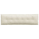 Rygpude Creme 180 x 50 cm Velourstof