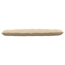 Rygpude Creme 180 x 50 cm Mikrofiberstof