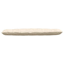 Rygpude Creme 180 x 50 cm Velourstof