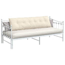 Rygpude Creme 180 x 50 cm Velourstof