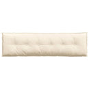 Rygpude Creme 180 x 50 cm Velourstof