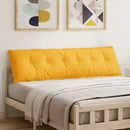 Rygpude Lys Gul 180 x 50 cm Velourstof