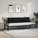 Rygpude Sort 200 x 19 x 50 cm Stof