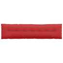 Rygpude Rød 200 x 19 x 50 cm Stof