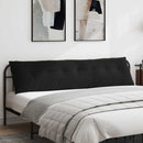 Rygpude Sort 200 x 50 cm Velourstof