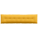 Rygpude Lys Gul 200 x 50 cm Velourstof