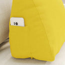 Rygpude Lys Gul 45 x 20 x 35 cm Stof