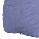 Rygpude Jeans blå 45 x 20 x 35 cm Stof
