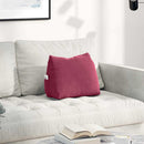 Rygpude Vinrød 45 x 20 x 35 cm Velourstof