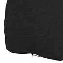 Rygpude Sort 60 x 20 x 50 cm Stof