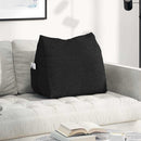 Rygpude Sort 60 x 20 x 50 cm Stof