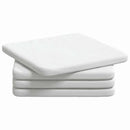 Sædepuder 4 pcs Hvid 40 x 40 x 3 cm Stof