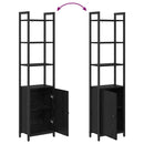 Bogskab Sort eg 40 x 24 x 161 cm Konstrueret træ