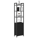 Bogskab Sort eg 40 x 24 x 161 cm Konstrueret træ