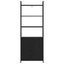 Bogskab Sort eg 60 x 24 x 161 cm Konstrueret træ