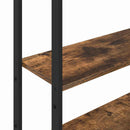 Bogskab Røget eg 60 x 24 x 161 cm Konstrueret træ