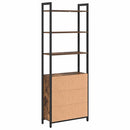 Bogskab Røget eg 60 x 24 x 161 cm Konstrueret træ