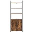 Bogskab Røget eg 60 x 24 x 161 cm Konstrueret træ