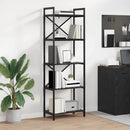 Bogreol Sort eg 56 x 34 x 171 cm Konstrueret træ