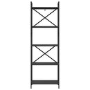 Bogreol Sort eg 56 x 34 x 171 cm Konstrueret træ