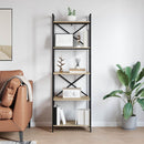 Bogreol Sonoma eg 56 x 34 x 171 cm Konstrueret træ