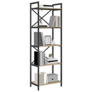 Bogreol Sonoma eg 56 x 34 x 171 cm Konstrueret træ