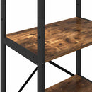 Bogreol Røget eg 56 x 34 x 171 cm Konstrueret træ