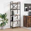 Bogreol Røget eg 56 x 34 x 171 cm Konstrueret træ