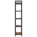 Bogreol Røget eg 56 x 34 x 171 cm Konstrueret træ