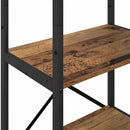 Bogreol Gammelt træ 56 x 34 x 171 cm Konstrueret træ