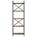Bogreol Gammelt træ 56 x 34 x 171 cm Konstrueret træ