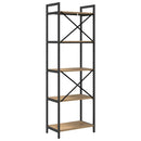 Bogreol Artisan Egetræ 56 x 34 x 171 cm Konstrueret træ