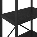 Bogreol Sort eg 56 x 34 x 133,5 cm Konstrueret træ