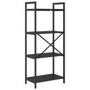 Bogreol Sort eg 56 x 34 x 133,5 cm Konstrueret træ