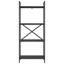 Bogreol Sort eg 56 x 34 x 133,5 cm Konstrueret træ