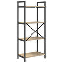 Bogreol Sonoma eg 56 x 34 x 133,5 cm Konstrueret træ