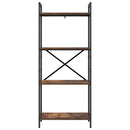 Bogreol Røget eg 56 x 34 x 133,5 cm Konstrueret træ