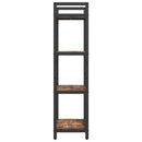Bogreol Røget eg 56 x 34 x 133,5 cm Konstrueret træ