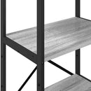 Bogreol Grå Sonoma 56 x 34 x 133,5 cm Konstrueret træ