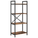 Bogreol Gammelt træ 56 x 34 x 133,5 cm Konstrueret træ