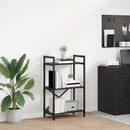 Bogreol Sort eg 56 x 34 x 96 cm Konstrueret træ