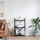 Bogreol Sort eg 56 x 34 x 96 cm Konstrueret træ